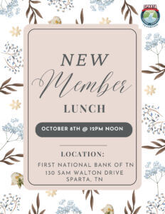 New Member Lunch flyer