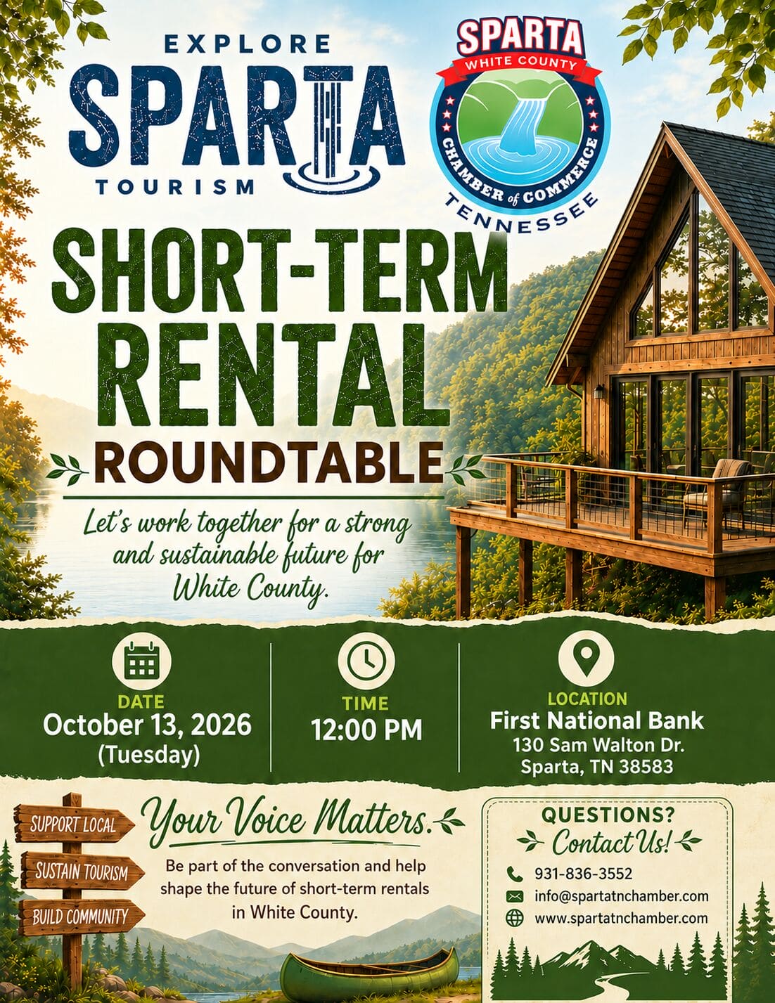 Short term rental Oct 13
