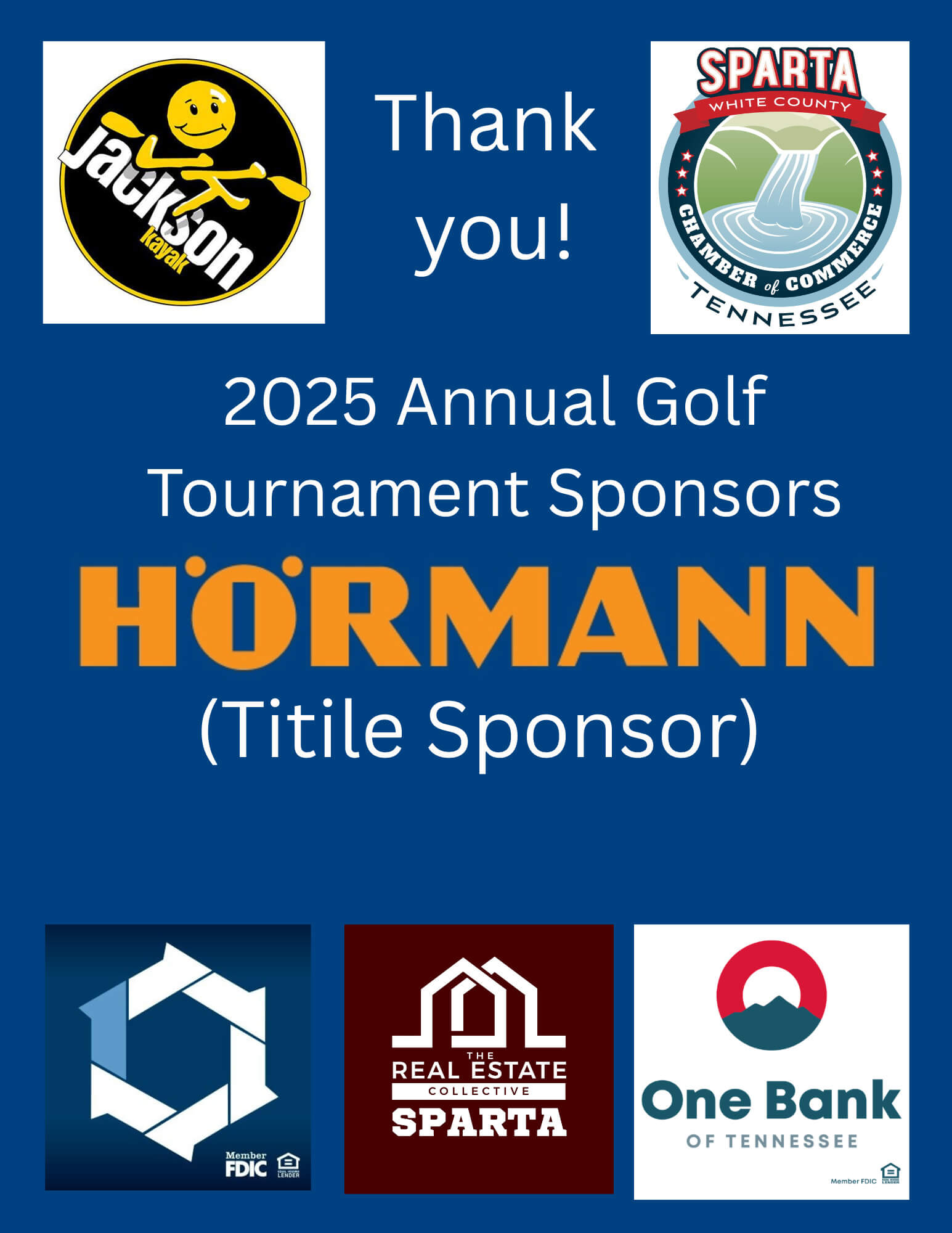 Thank you Sponsors