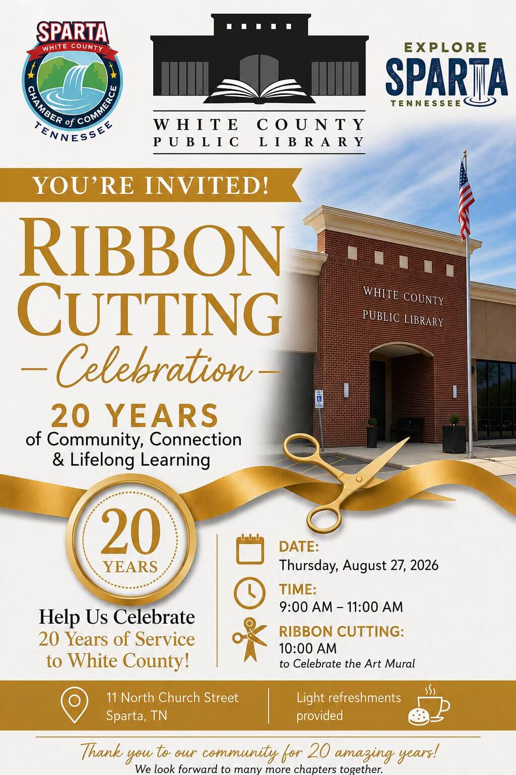 White County Libraray Ribbon Cutting