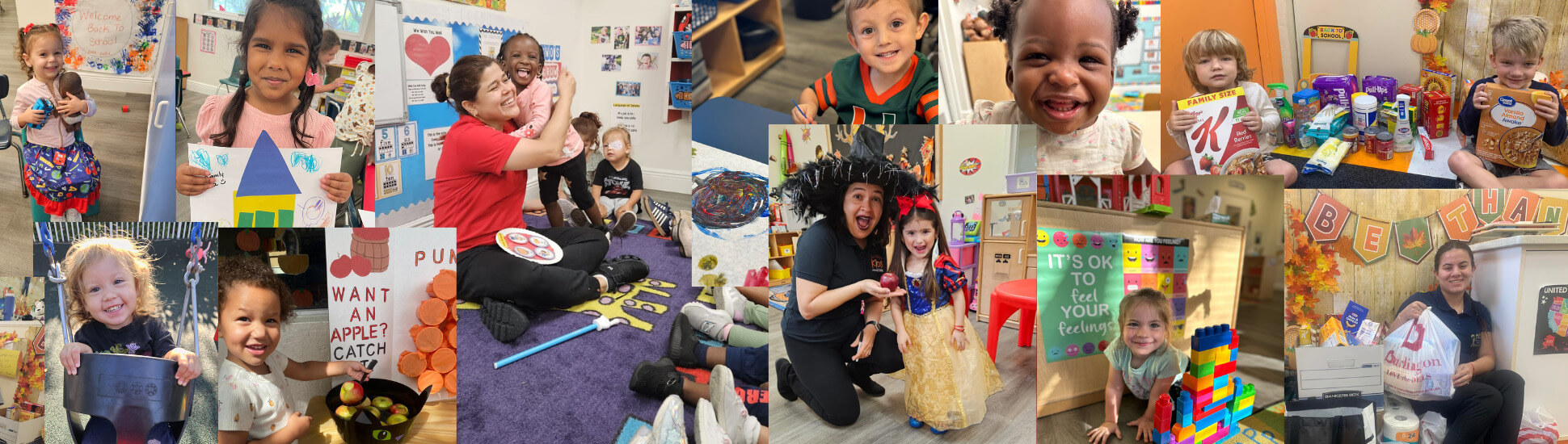 collage of kids activities