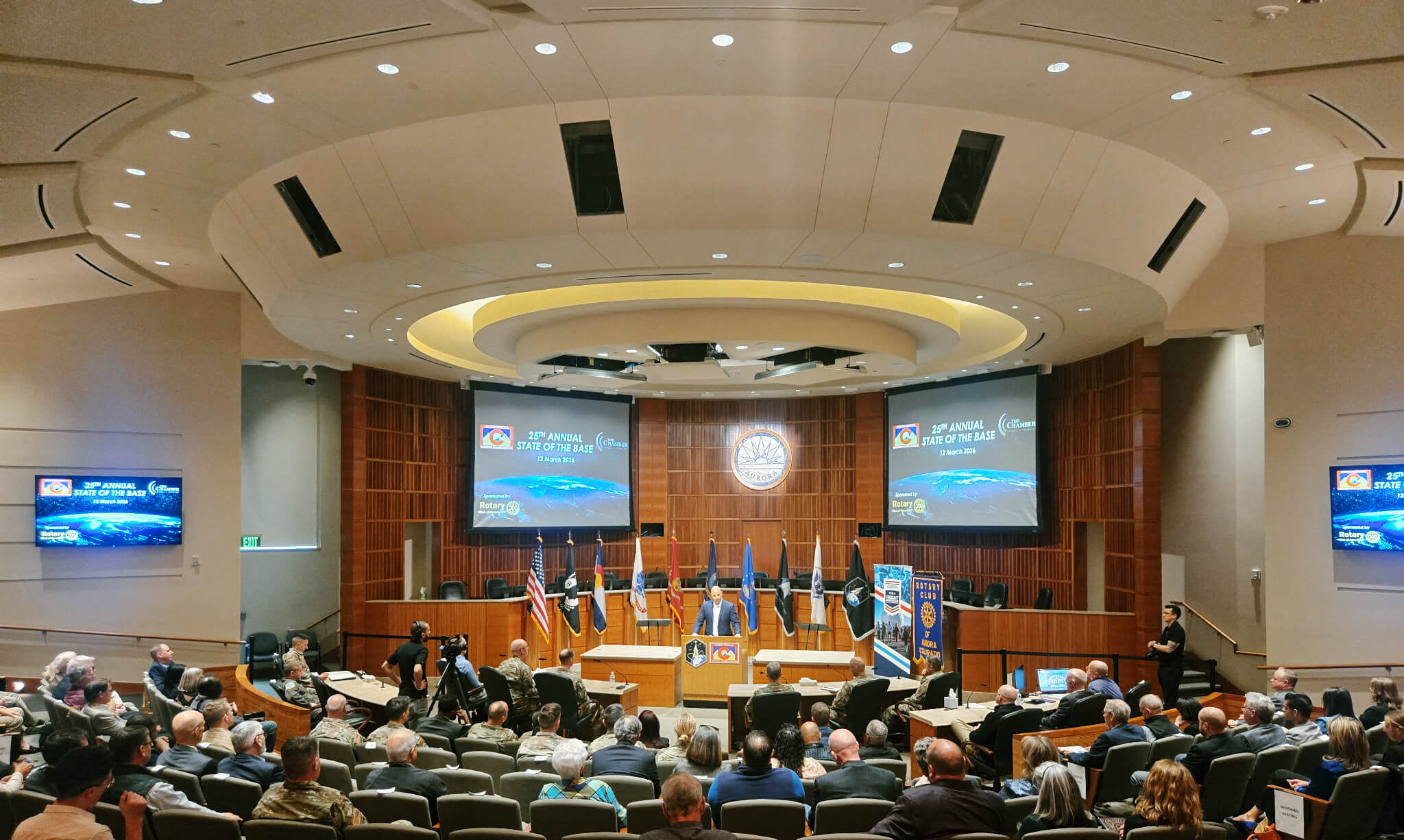 Rob Devall at podium