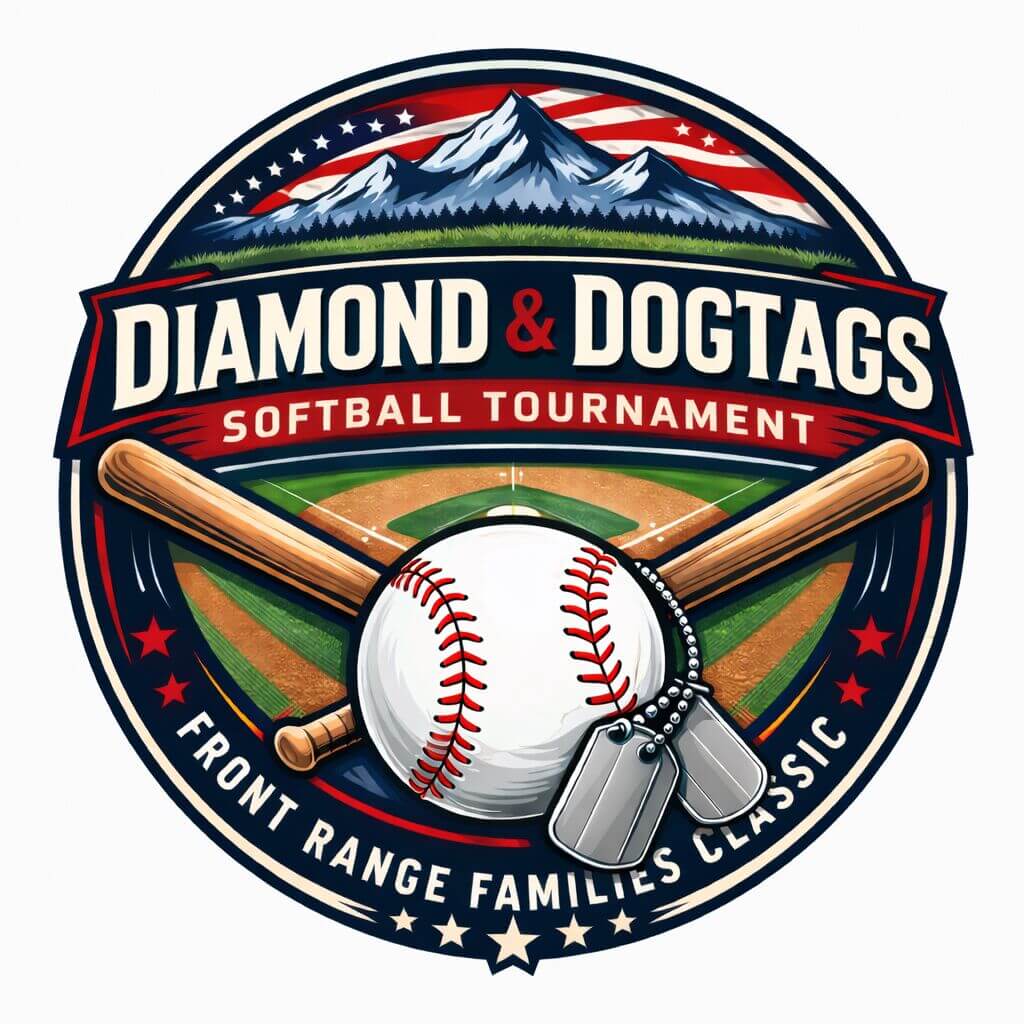 Diamond and Dogtags Front Range Families Classic logo