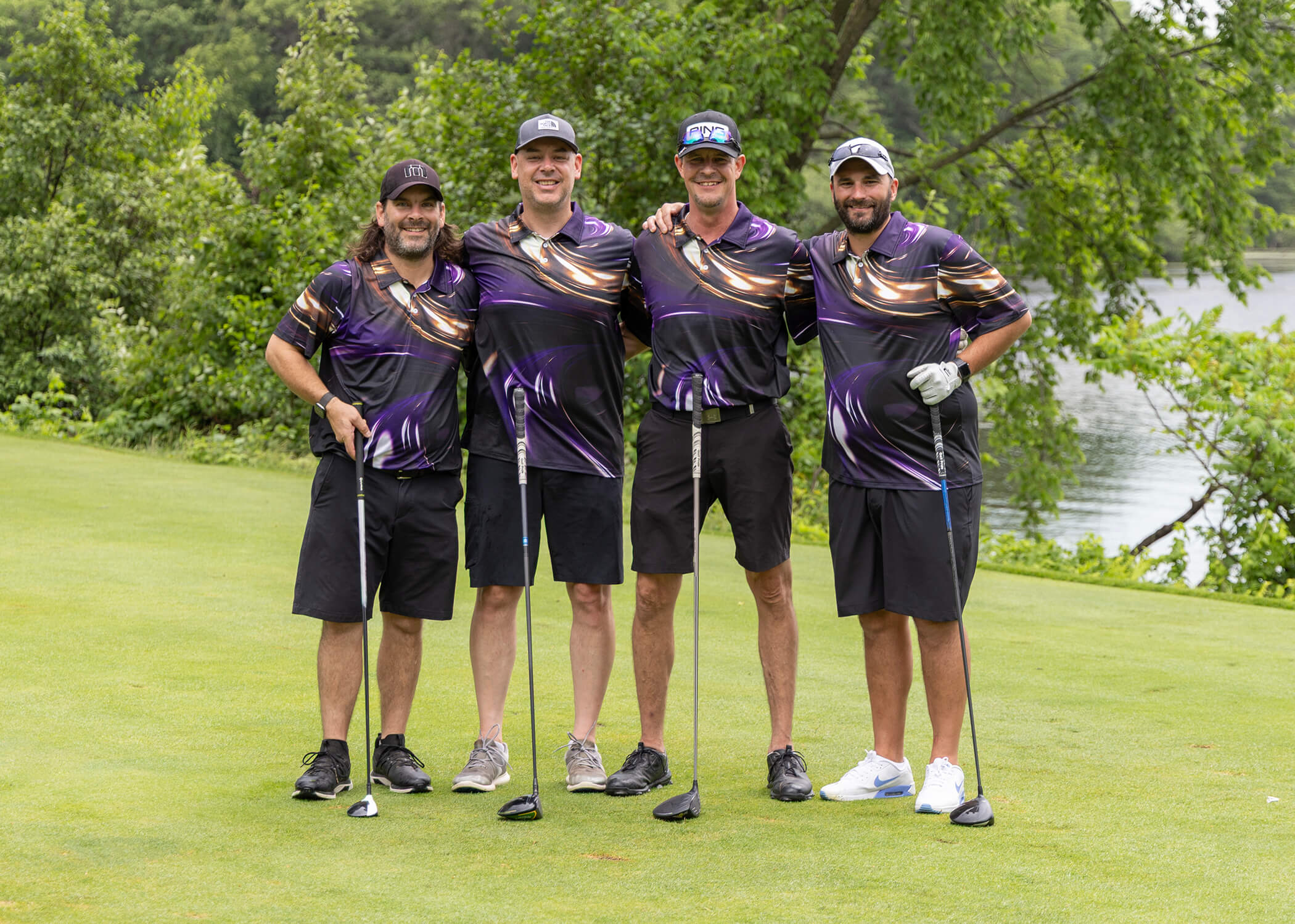 Golf2025 The Greater Wausau Chamber of Commerce held its 35th annual golf outing on Monday, June 23 at the Wausau Country Club. The Jim Kryshak Jewelers team made up of Ryan Brandenburg, Brian Kamke, Jeremy Smith and Sam Zimmerman won the best ball competition with a 10 under par score of 62. Photo by Kent Perrin.