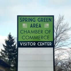 Visitor Center sign