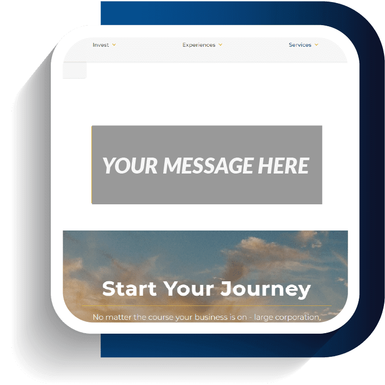 Click the icon to design your ad using our template.