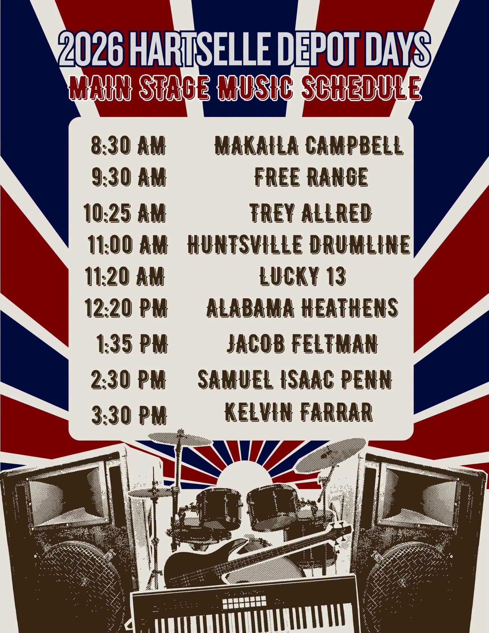 MAIN STAGE MUSIC LINEUP
