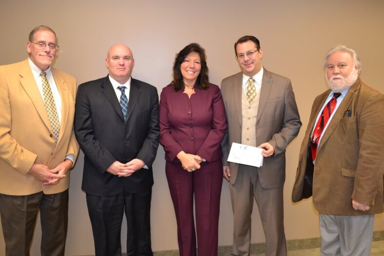 Forum with state elected officials. From left, Committee Co-Chair Jeffrey Senft, Assembly Member Kieran Michael Lalor, State Senator Sue Serino, President & CEO Frank Castella, Jr., Committee Co-Chair Paul Mancarella. Not shown: Assembly Member Didi Barrett.