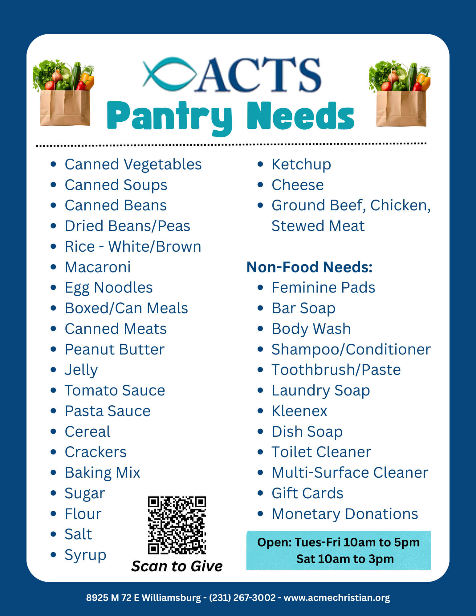 Pantry Needs
