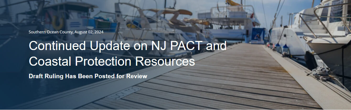 Continued Updateon NJ PACT and Coastal Protection Resources