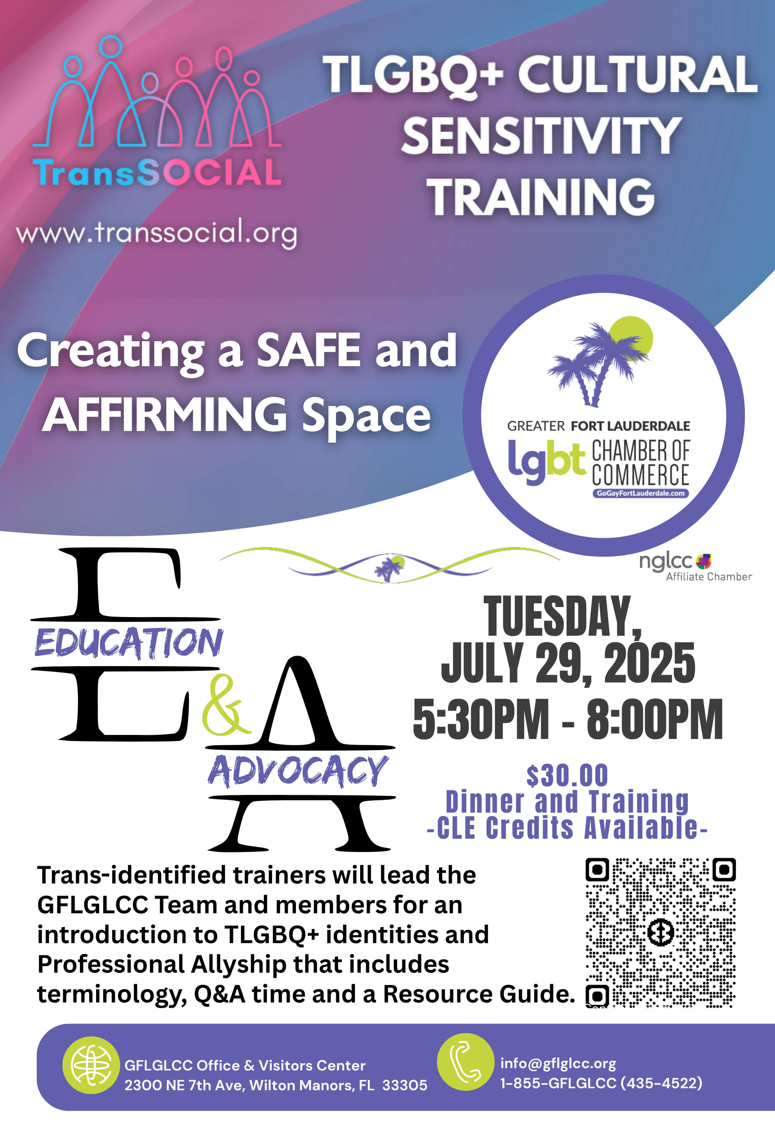 July Education & Advocacy Session w/TransSocial