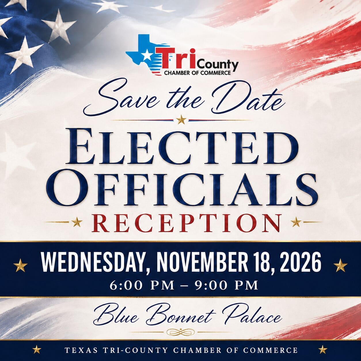 Elected Officials Reception flyer