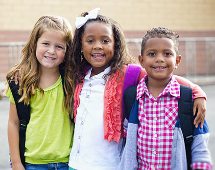 three children
