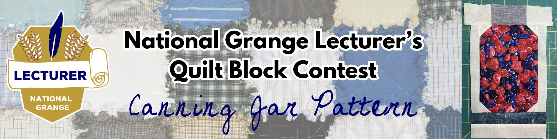 National Grange Lecturer's Quilt Block National Grange Lecturer's Quilt Block