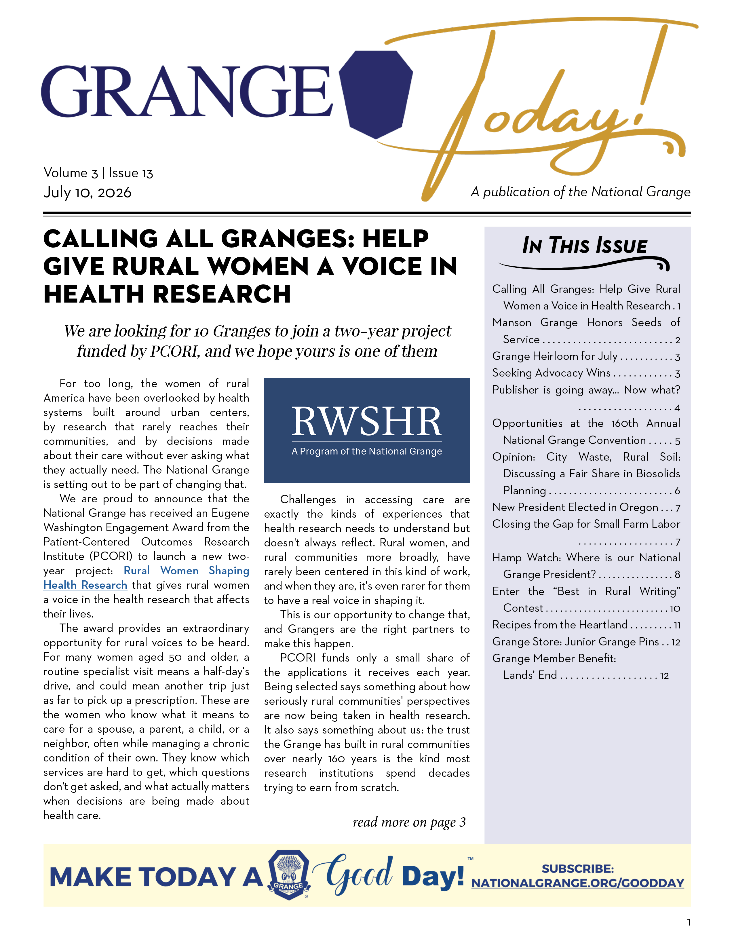 V3 I13 - July 10, 2026