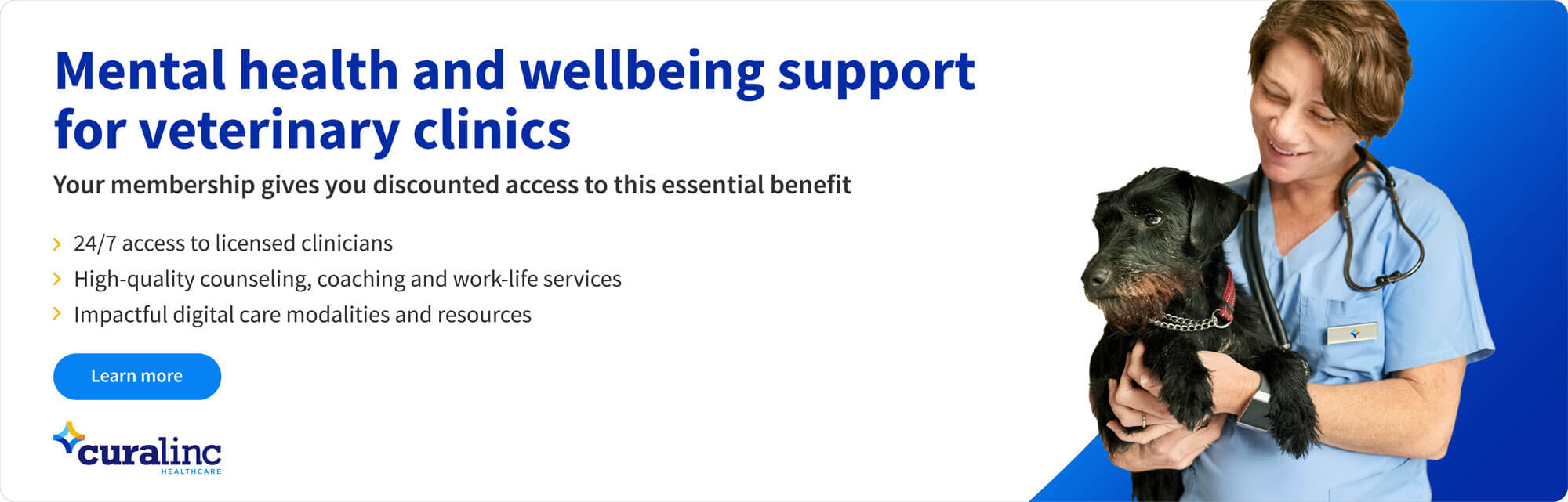 CuraLinc_CorpCare-Vet-Association_2000x641_Web-Ad_V2 CuraLinc CorpCare graphic