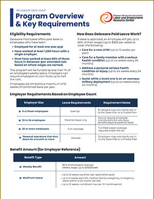 Delaware Paid Leave - Program Overview