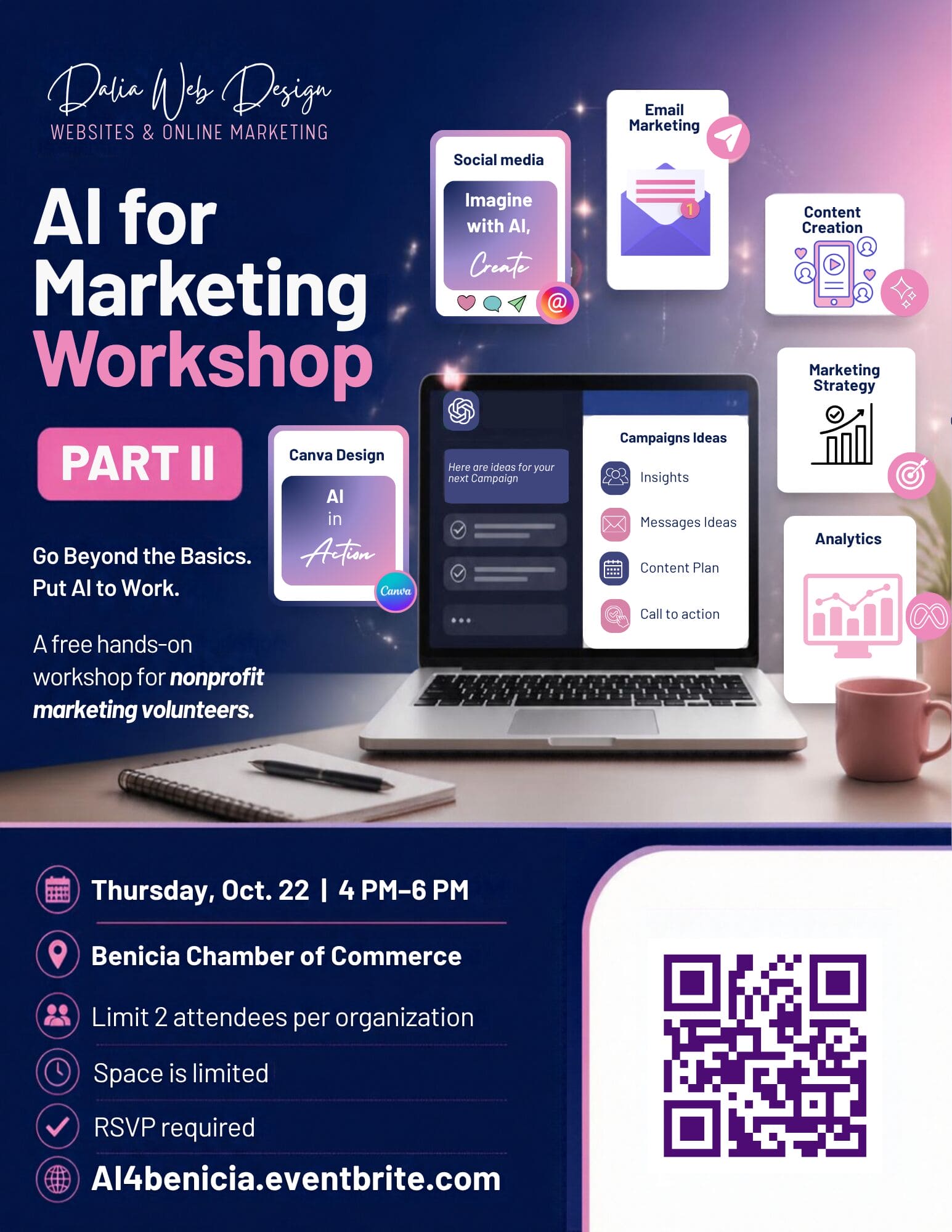 AI Marketing Workshop Part II Flyer
