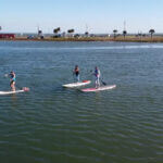 paddleboarding