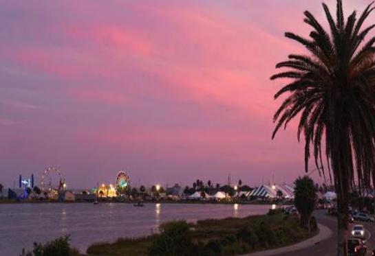 view of seafair from coastline