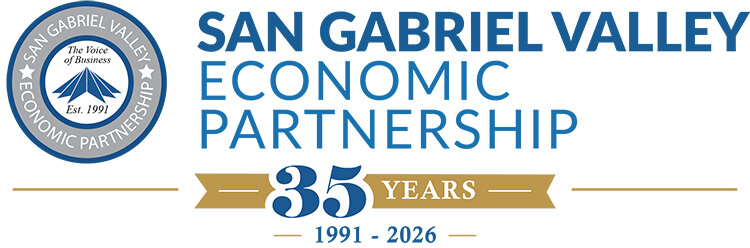 SGV Economic Partnership logo with 35th Anniversary banner