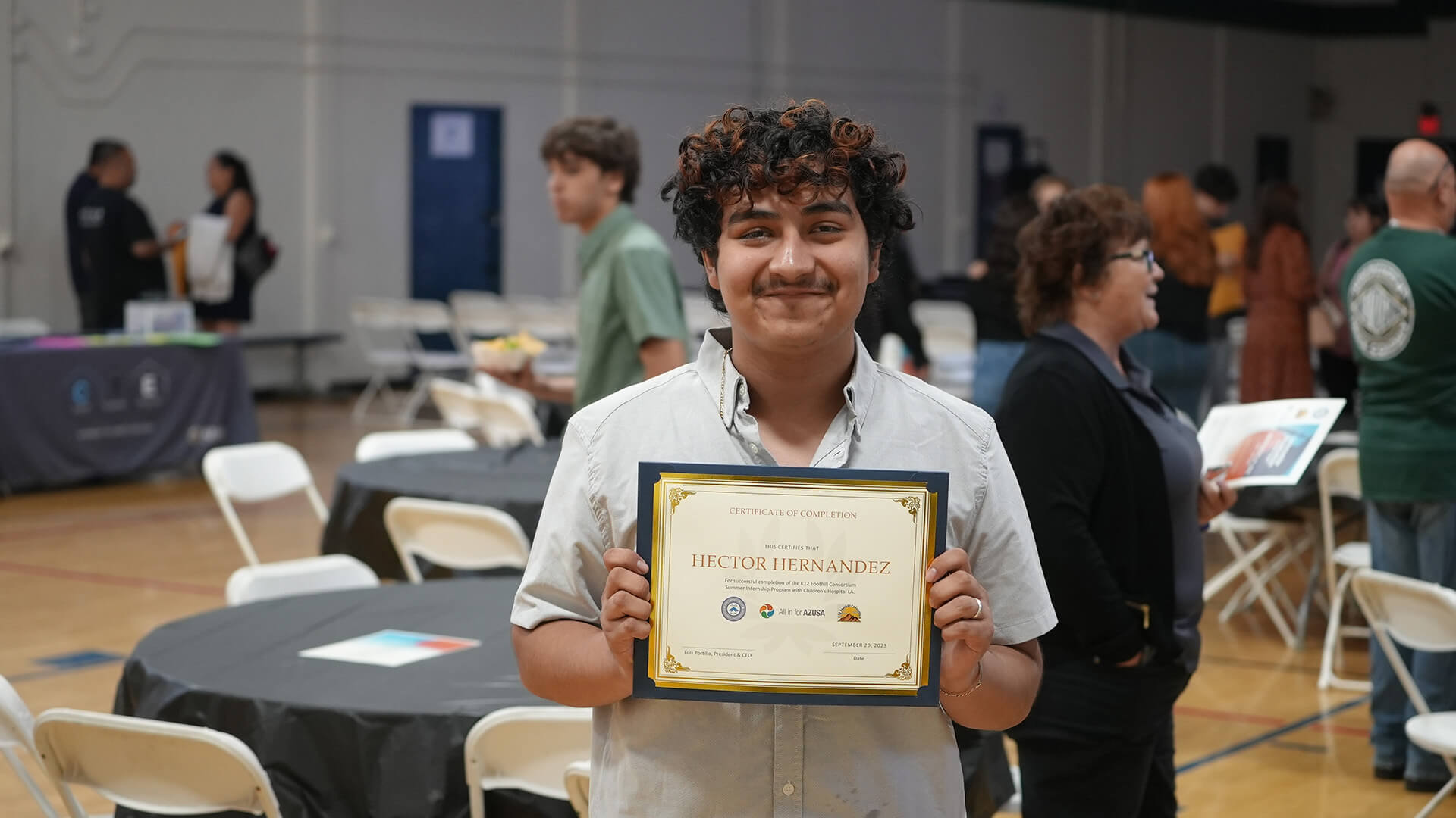 receiving certificate