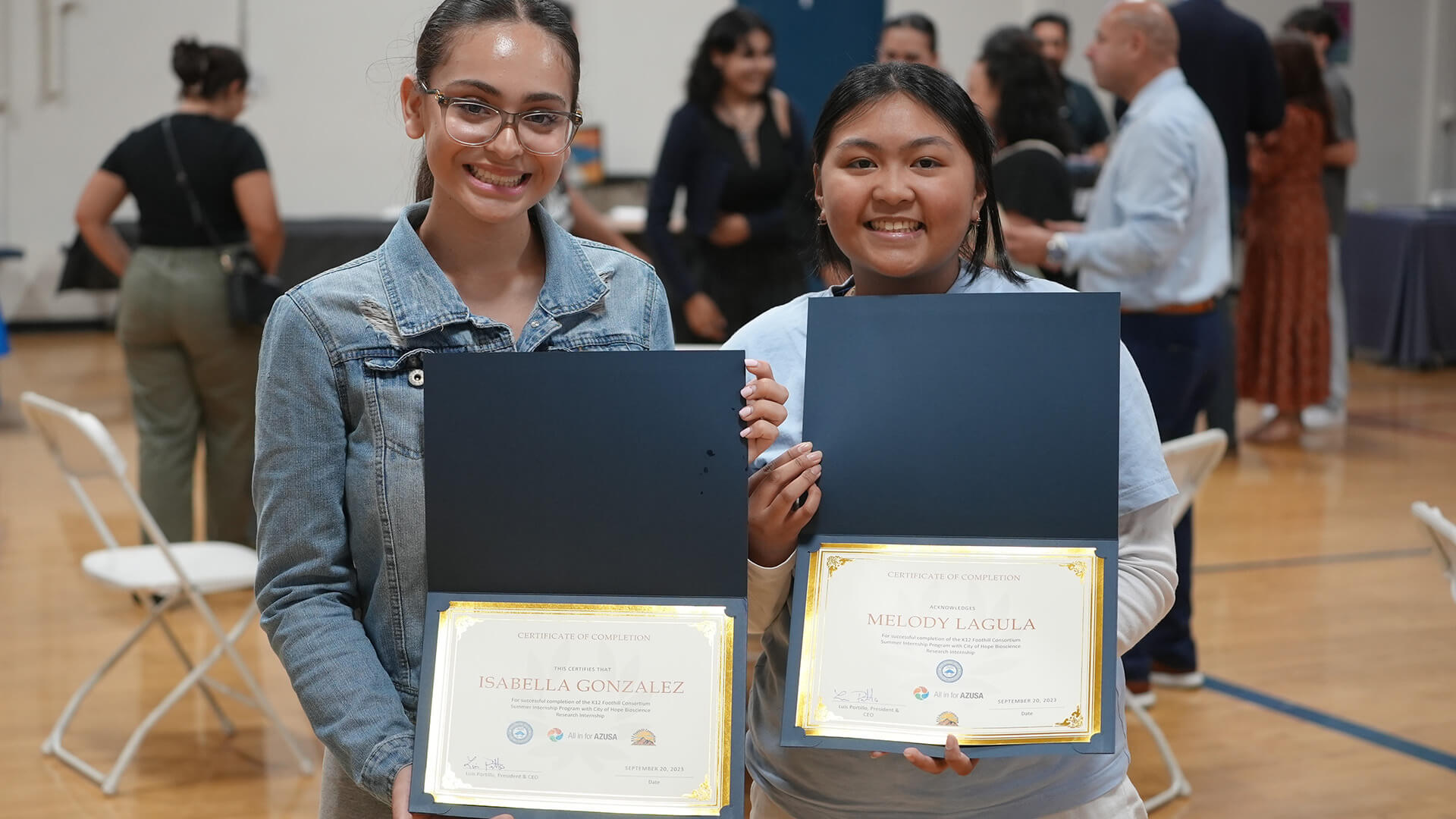 receiving certificate