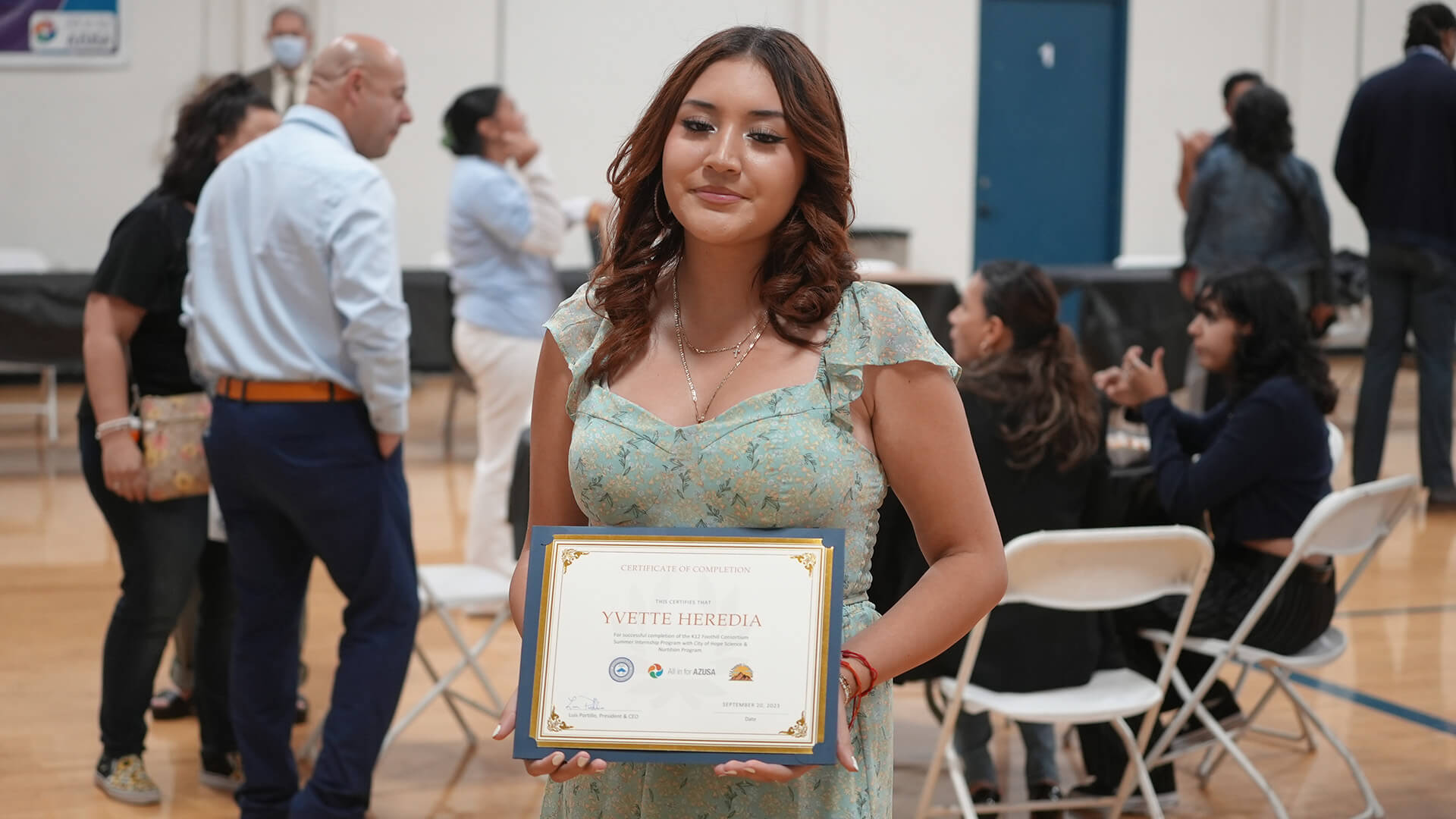 receiving certificate