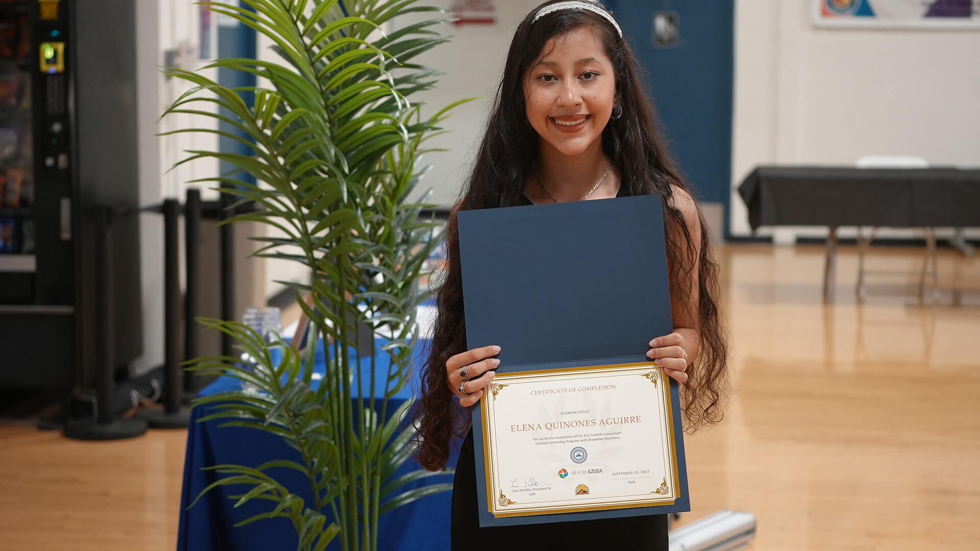 receiving certificate