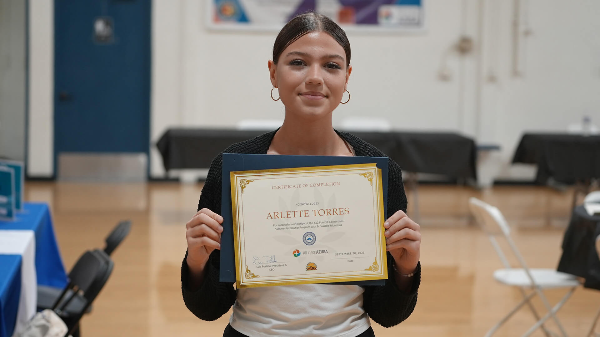 receiving certificate