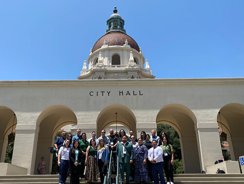 Leadership_Academy City Hall 2025 Regional Leadership Academy participants at Pasadena City Hall