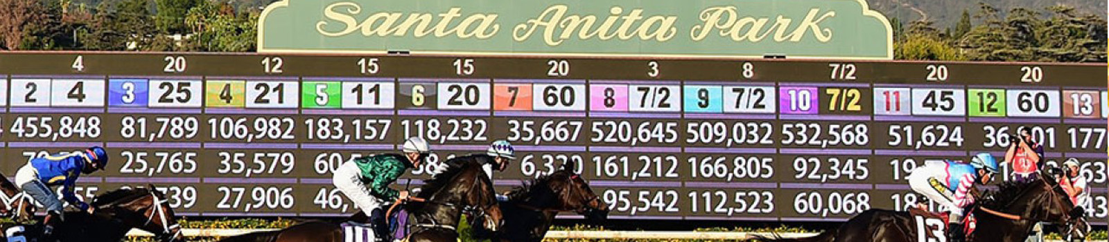 Santa Anita Park A horse race at Santa Anita Park in Arcadia CA
