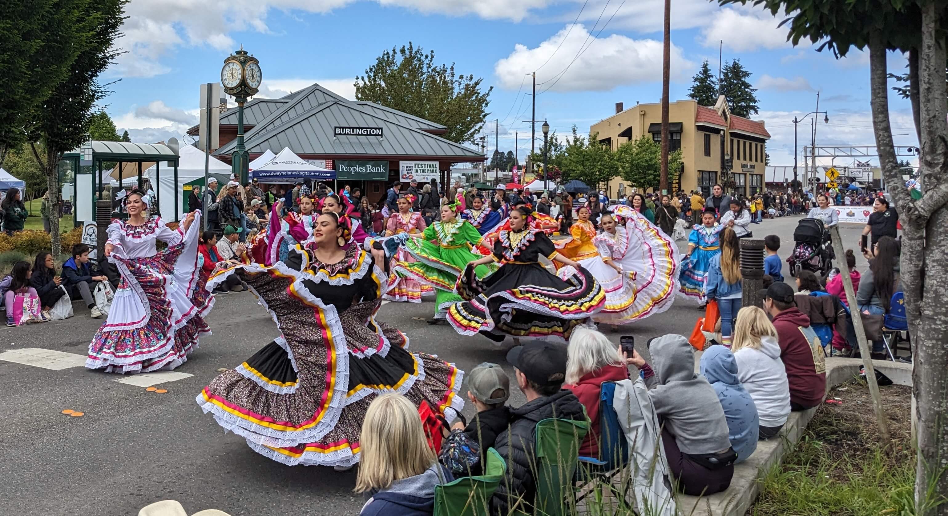 Dancers in parade