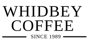Whidbey Coffee logo supporting the 2026 Berry Dairy Days Hot Air Balloon Glow Spectacular in Burlington, Washington
