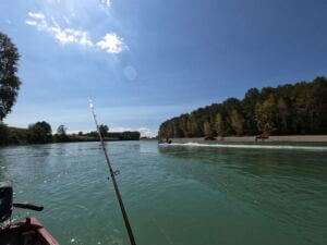Fishing along the Skagit River near Burlington Washington