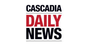 Cascadia Daily News logo, Radio & Media Partner of Berry Dairy Days