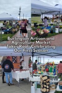 Burlington Artisan and Agriculture Market vendors at Railroad Park in downtown Burlington, Washington