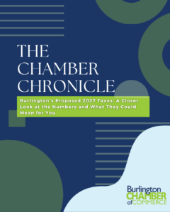 Burlington WA Chamber of Commerce Chronicle featured image highlighting proposed 2027 taxes and their potential impact on businesses and residents.