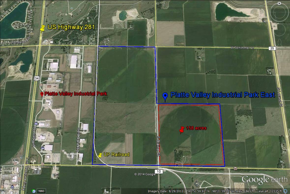 Homestead aerial of land