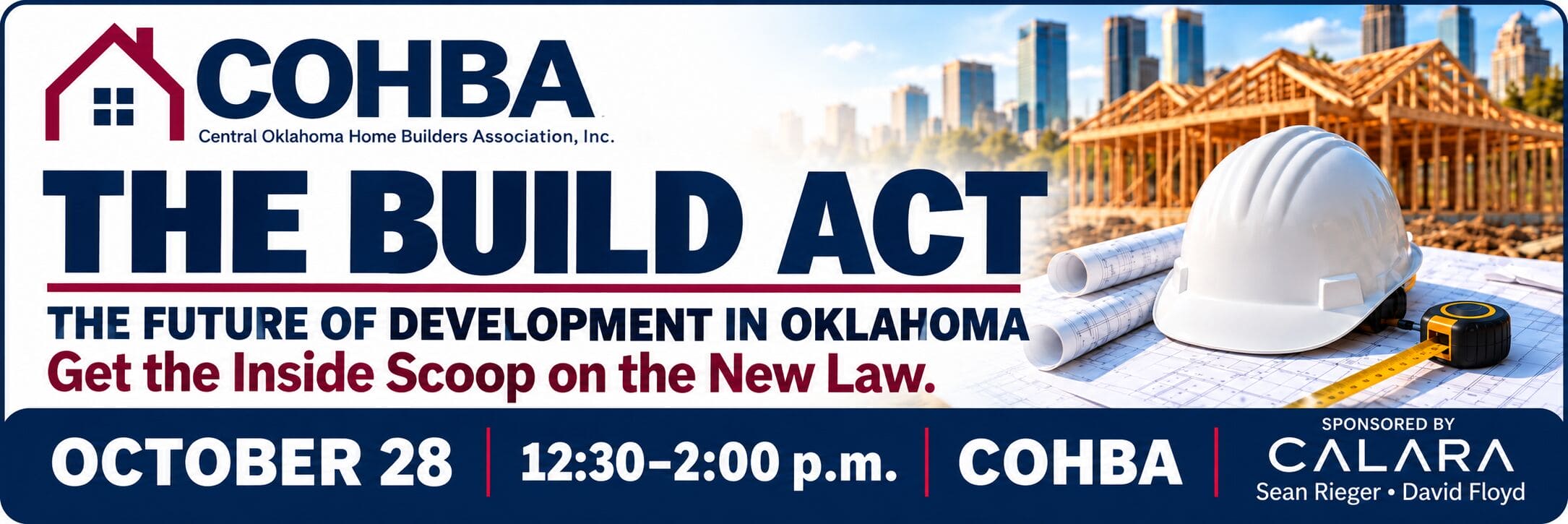 COHBA BUILD Act Event Banner