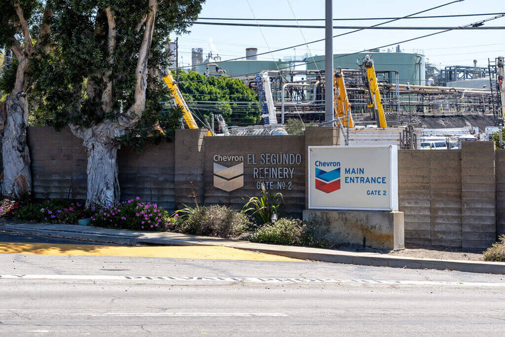 AdobeStock_517086001_Editorial_Use_Only-1 refinery entrance