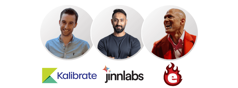 Three men who will be presenting for CFCA's Webinar. Ben Pickering from Kalibrate. Harjeev Anand from Jinn Labs. Ernie Harker from ErnBurn.