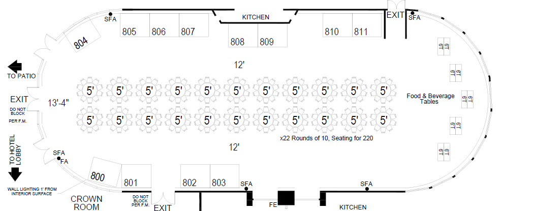 CFCA Summit 2026 Pavilion A Crown room map