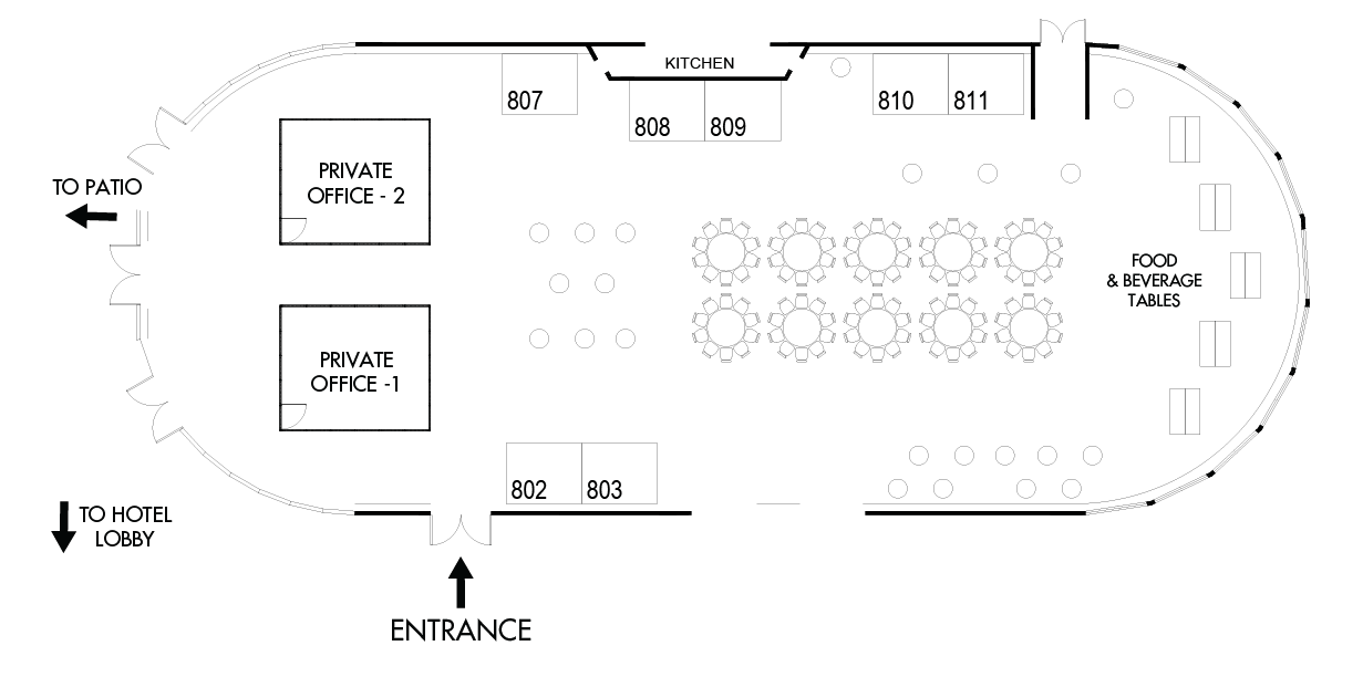Map of CFCA Summit 2026 Pavilion A Exhibitor space