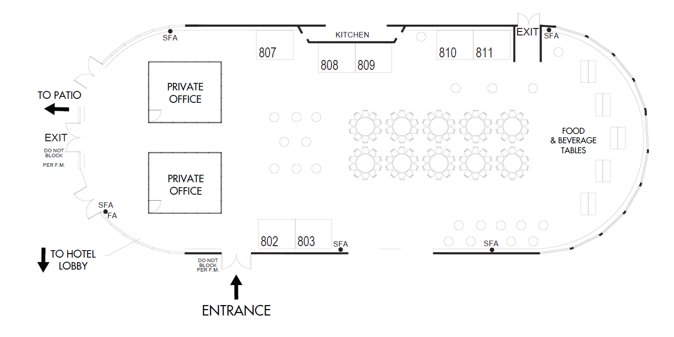 Map of CFCA Summit 2026 Pavilion A Exhibitor space