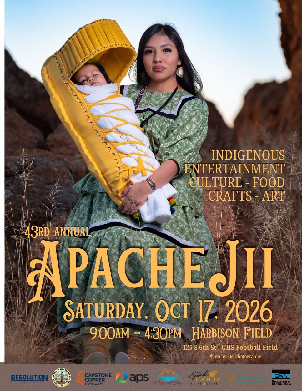 Apache Jii Festival 2026 flyer from the Globe-Miami Chamber