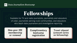 Apply for a fellowship to attend IRE Data Journalism Bootcamp