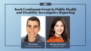 Headshots of Eli Cahan and Ainsley Martinez.