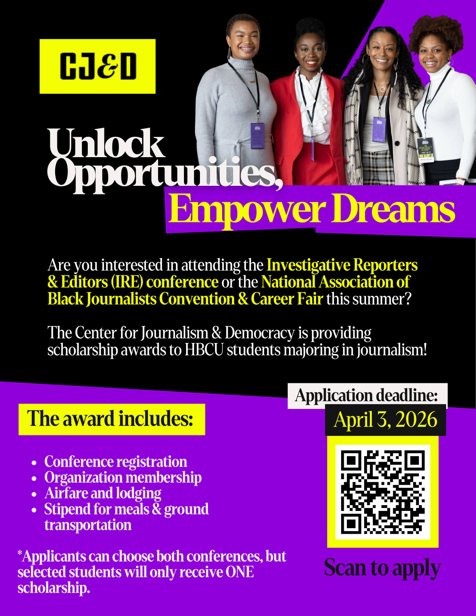 CJD Conf. Scholarship App.Flyer CJD Conf. Scholarship App.Flyer