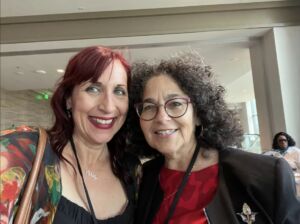 Journalists Mc Nelly Torres and Diana “Dee Dee” Fuentes at the Investigative Reporters and Editors annual conference in Denver in 2022.
